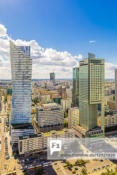 Skyscrapers City Centre Warsaw Poland
