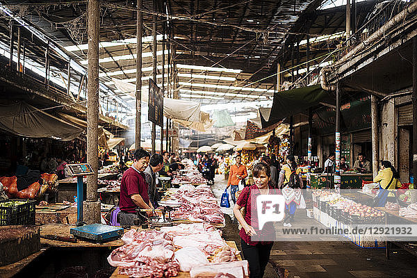 Lokaler Markt Xinjie  Yuanyang  Provinz Yunnan  China