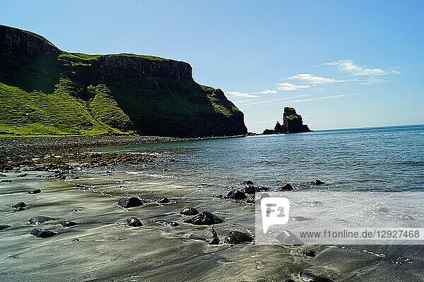 The Talisker Beach is near the village of Carbost on the Isle of Skye.