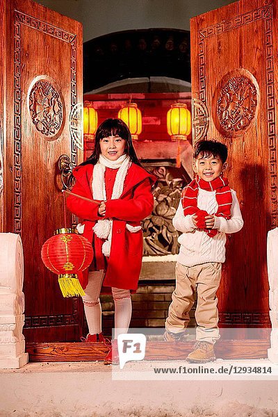 Happy children's New Year's day
