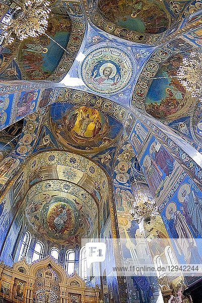 Churh of the Savior on Spilled Blood Saint Petersburg UNESCO World Heritage Russia.
