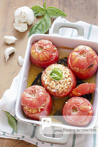 Rice Stuffed Tomatoes