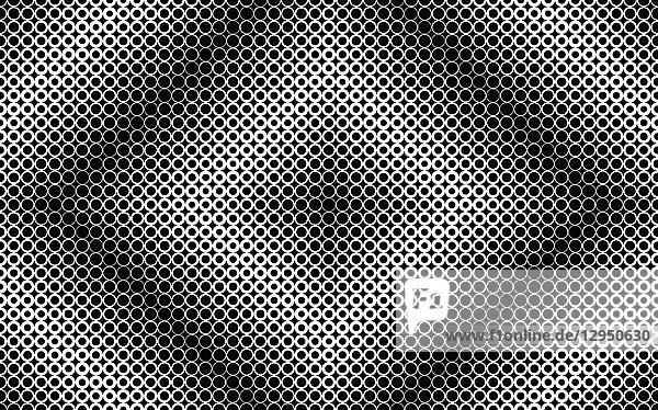 Monochromes abstraktes Muster von Reihen mit unterschiedlich breiten Scheiben