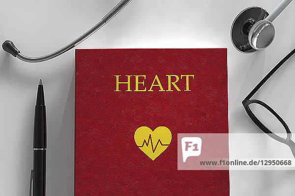 Medizinisches Buch über das Herz