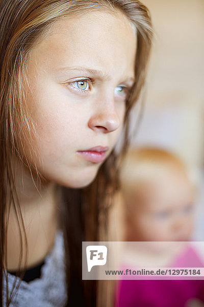 Portrait of girl in Sweden