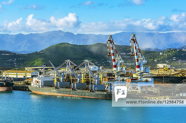 New Caledonia  Noumea  industrial harbour