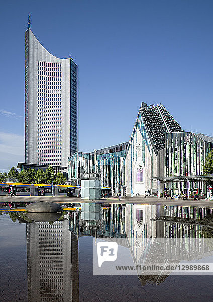 Augustusplatz in Leipzig  Sachsen  BRD