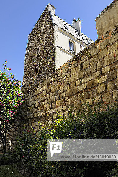France,  Paris,  Philippe Auguste's surrounding wall between Clovis and Descartes street