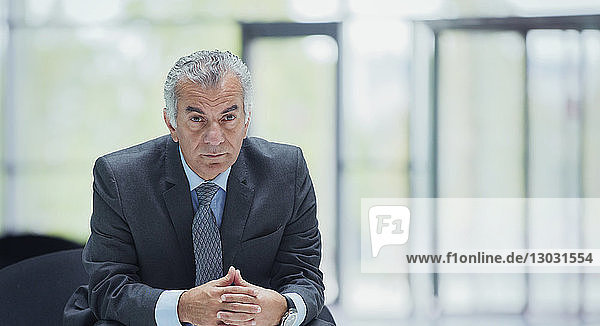 Portrait confident  serious senior businessman