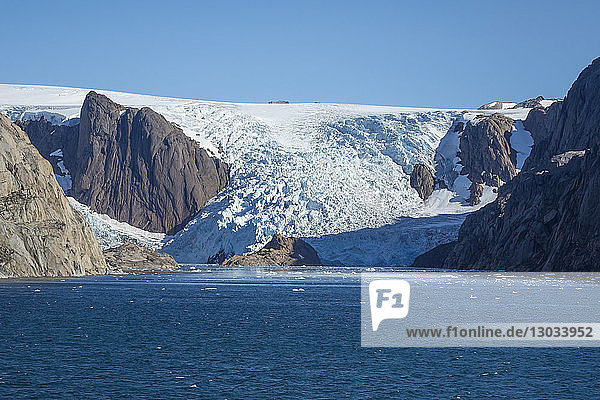 Glacier  Prince Christian Sound  southern Greenland  Polar Regions