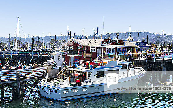 Fisherman's Wharf  Monterey Bay  Peninsula  Monterey Ocean  California  United States of America