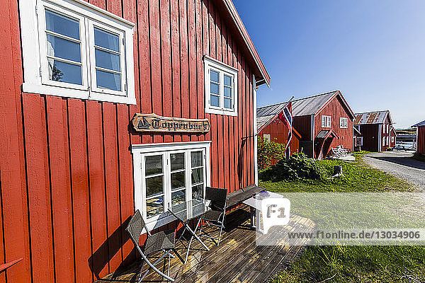 Traditional homes on Vega Island  UNESCO World Heritage Site  Norway  Scandinavia