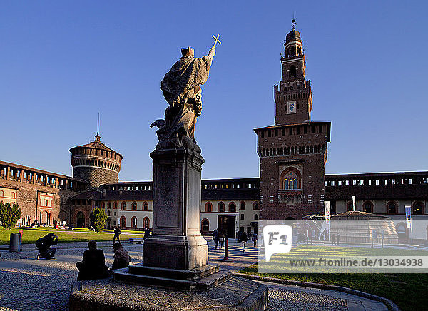 Castello Sforzesco  Milan  Lombardy  Italy