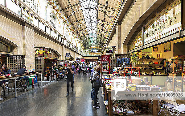 Interior of the Ferry Building Marketplace on the Embarcadero  San Francisco  California  United States of America  North America
