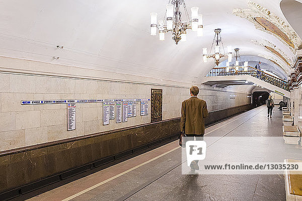 Belorusskaya metro station Moscow Russia