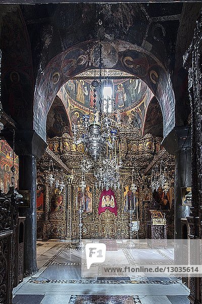 Das Kloster des Heiligen Johannes des Theologen  Die Hauptkirche  UNESCO-Weltkulturerbe  Patmos  Griechische Inseln  Griechenland