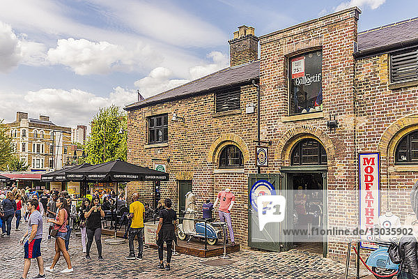 Ein Blick auf den Camden Market  London  England  Vereinigtes Königreich