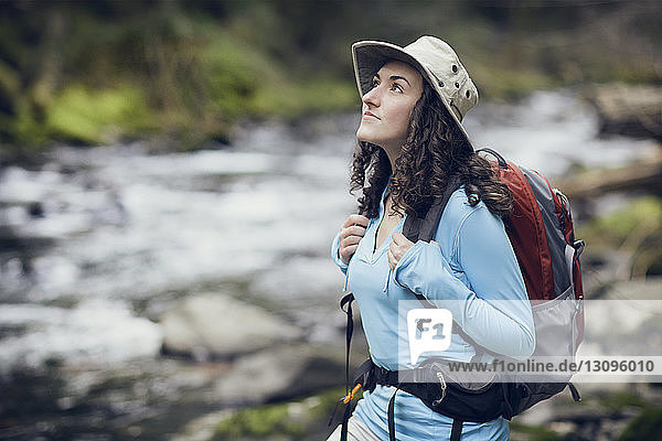 Young woman admiring nature