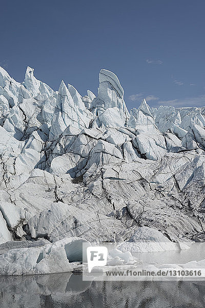 Glacial formation  Colony Glacier Knik Valley  Anchorage  Alaska  USA