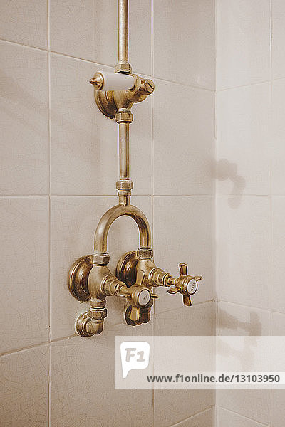 Copper shower handles
