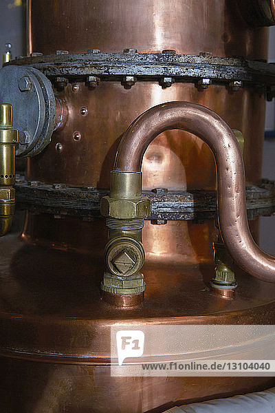 Kupferbrennerei in der Destillerie