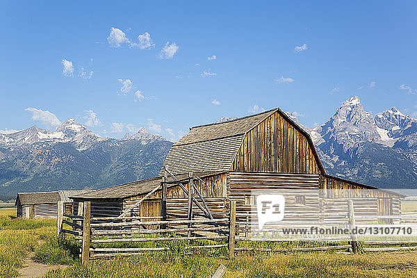 John Moulton Barn  Mormon Row  Grand Teton National Park; Wyoming  Vereinigte Staaten von Amerika