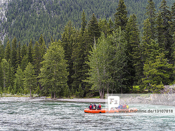 Water rafting Jasper National Park; Alberta Canada