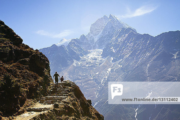 Wanderer auf dem Mt. Everest