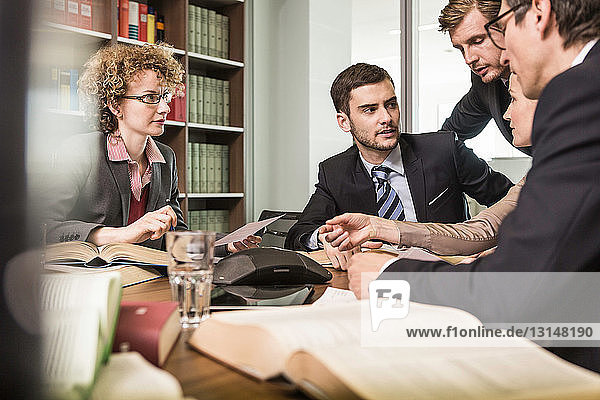 Lawyers in meeting