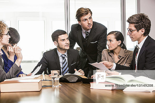 Lawyers in meeting