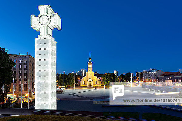 Kirchliches Denkmal mit Blick auf den Stadtplatz
