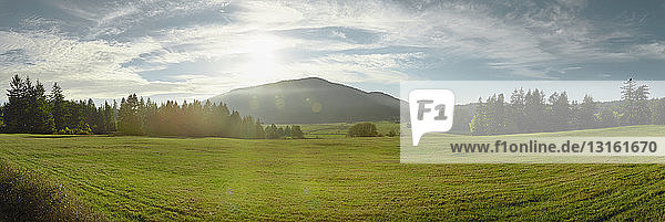 Panoramic landscape of Mount Constitution Orcas Island Washington State USA