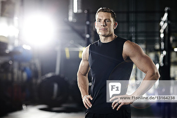 Portrait of a trainer in gym