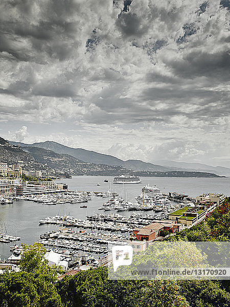 Ansicht des Hafens  Monte Carlo  Monaco