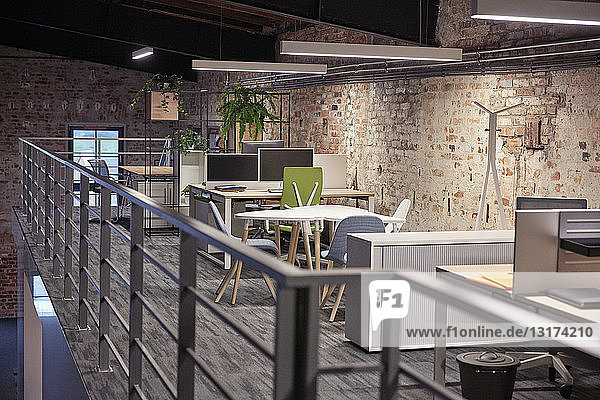 Interior of a modern industrial style loft office