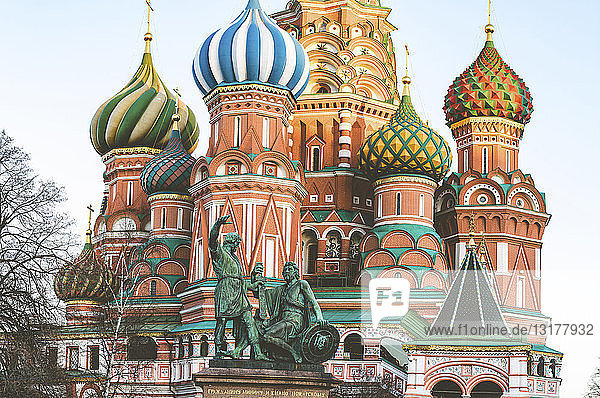 Russia,  Moscow,  St Basil's Cathedral in the Red Square