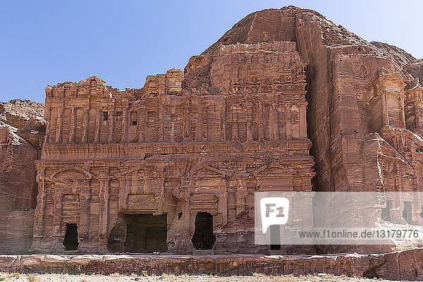 Jordanien  Wadi Musa  Petra  Königsgräber  Palastgrab