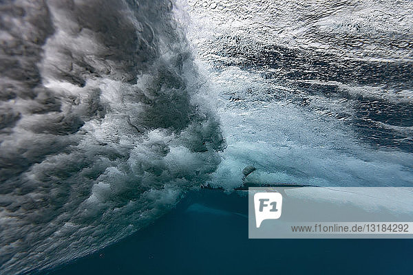 Maledives  Under water view of wave  underwater shot