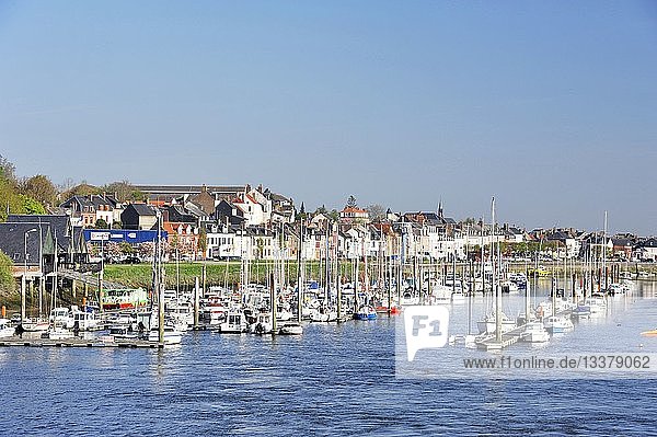 France,  Somme,  Saint Valery sur Somme,  Marina on the Somme
