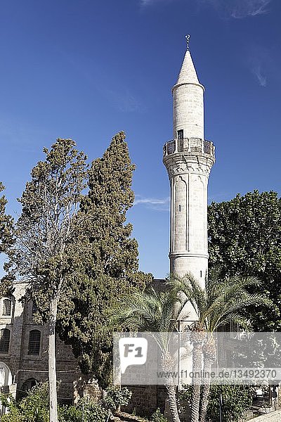 Minarett Kebir Moschee  BÃ¼yÃ¼k Camii  Große Moschee  Leoforos Athinon  Larnaka  Südzypern  Zypern  Europa