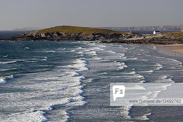 Waves at Fistral Beach  Newquay  Cornwall  England  United Kingdom  Europe