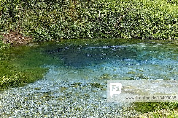 Karstquelle Blaues Auge  Syri i Kalter  Fluss Bistrica  bei Saranda  Qark Vlora  Albanien  Europa