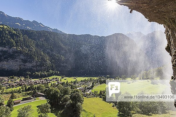 Staubbachfall  Lauterbrunnen  Interlaken-Oberhasli  Kanton Bern  Schweiz  Europa
