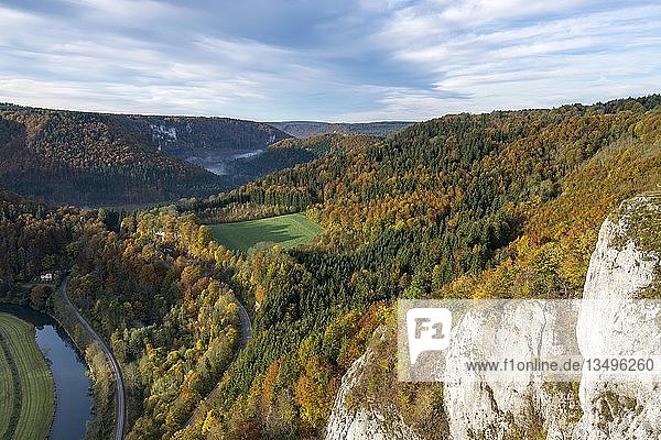 Herbst im Naturpark Obere Donau  Baden-WÃ¼rttemberg  Deutschland  Europa