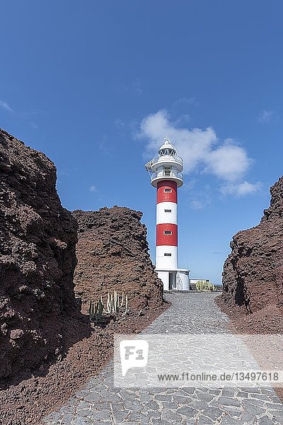Leuchtturm  Faro de Teno  Buenavista del Norte  Teneriffa  Spanien  Europa