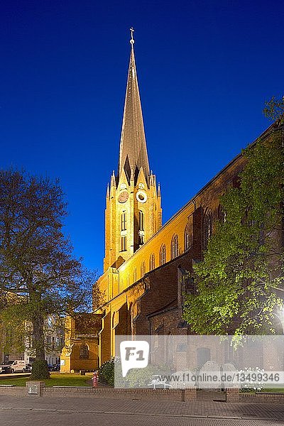 Kirche St. Petri Altstadt Buxtehude Niedersachsen Deutschland Europa