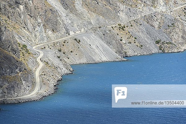 Straße von Chile Chico nach Puerto Guadal am See Lago General Carrera (oder auch Lago Buenos Aires in Argentinien) Patagonien Chile Südamerika