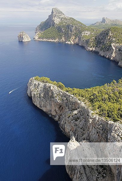 Coastline  Cap de Formentor  Majorca or Mallorca  Spain  Europe