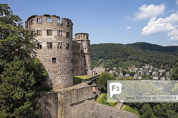 Heidelberg Castle  Castle Ruin  Heidelberg  Baden-WÃ¼rttemberg  Germany  Europe