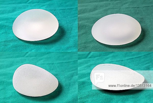 Silicone breast implants,  for the enlargement of a female breast,  Germany,  Europe